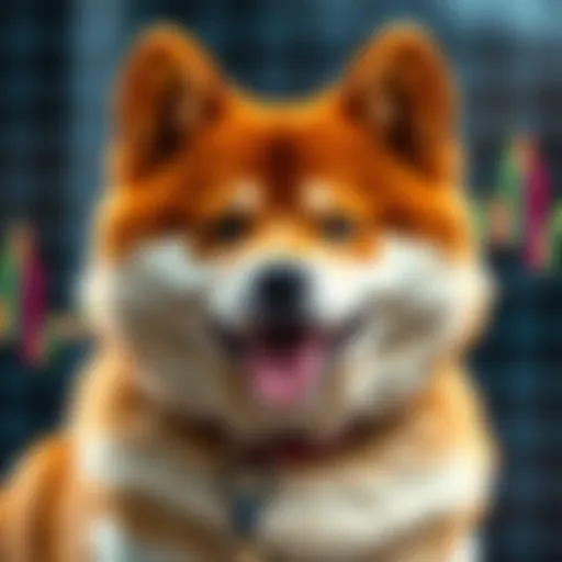 Shiba Inu cryptocurrency price chart with trend lines