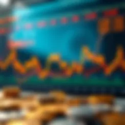 A detailed chart showcasing cryptocurrency market trends