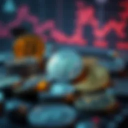 Visual representation of cryptocurrency tokens