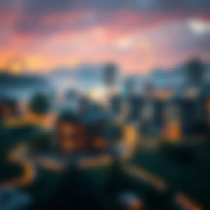 Blockchain technology visualizing property transactions