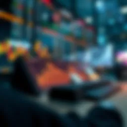 A digital representation of cryptocurrency market trends