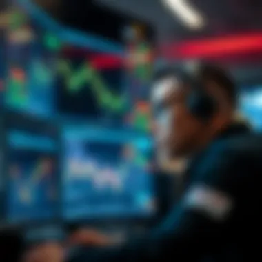 The Role of Analysis in Cryptocurrency Trading A close-up of a trader analyzing data on multiple screens