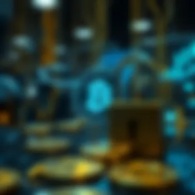 Visual depiction of security in cryptocurrency