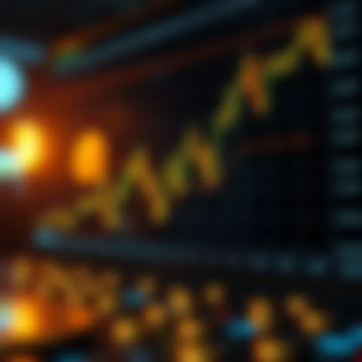 Graph representing Bitcoin market fluctuations