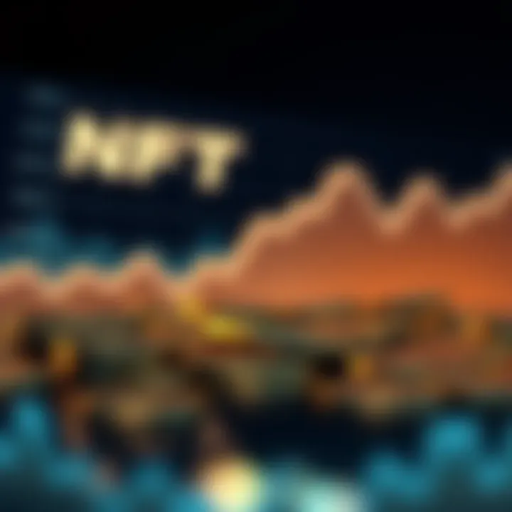 Graph showcasing market performance of NFT coins