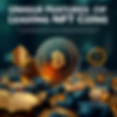 Unique Features of Leading NFT Coins Infographic illustrating unique features of NFT coins