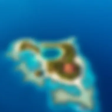 Aerial View of the Marshall Islands Aerial view of the Marshall Islands with clear blue waters