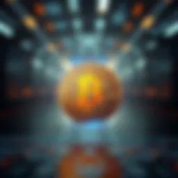 Bitcoin symbol representing digital currency