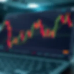 Visual representation of cryptocurrency trading charts