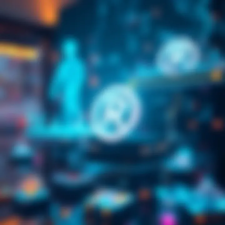 Conceptual image showcasing the ecosystem of Render Token within blockchain