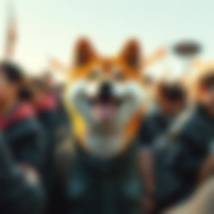 A depiction of the vibrant Shiba Inu Coin community and its engagement