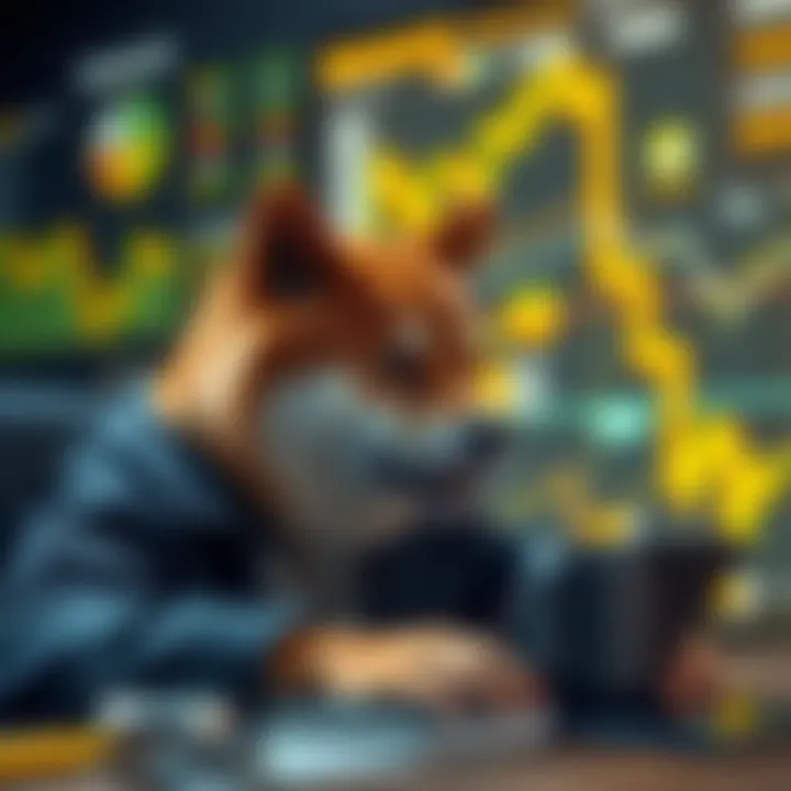 Investor analyzing Shiba Inu market data