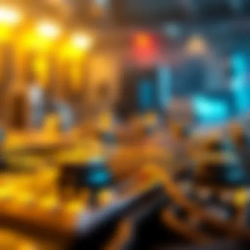 Visual representation of blockchain technology
