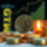 Conceptual representation of cryptocurrency education
