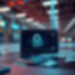 Illustration of a cold wallet protecting digital assets