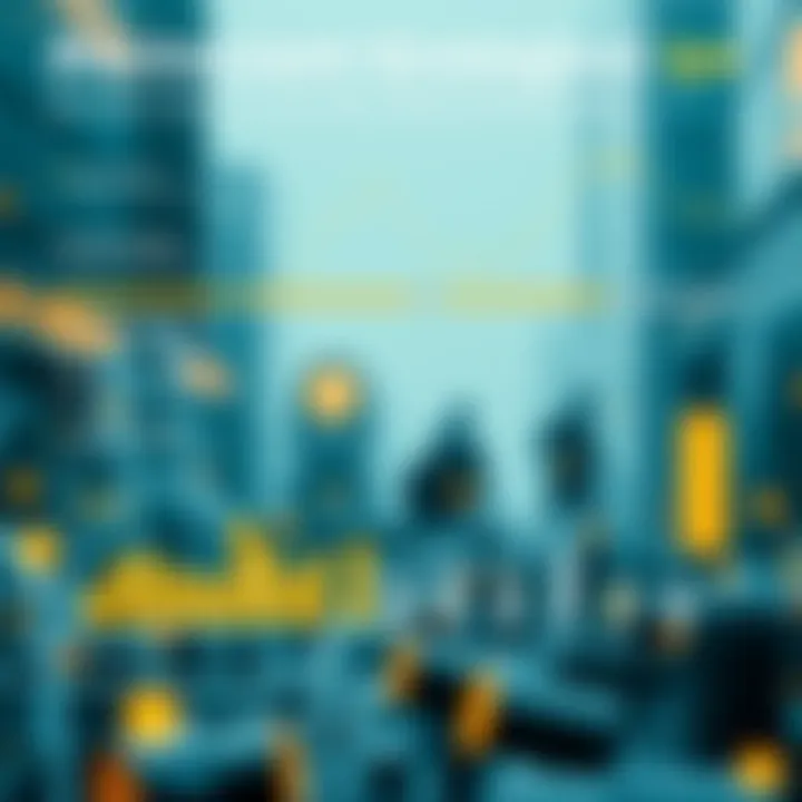 Infographic depicting investment strategies influenced by blockchain