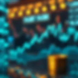 Abstract representation of cryptocurrency market dynamics