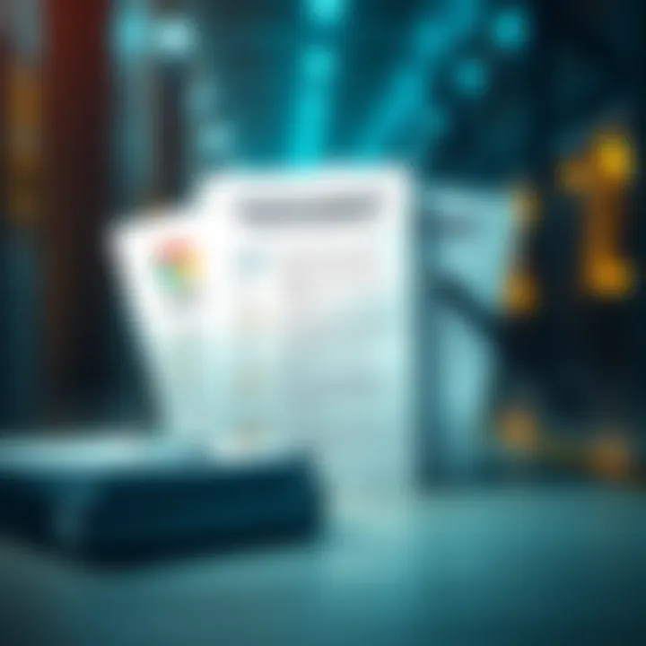 A conceptual image depicting regulatory documents and compliance checklists.