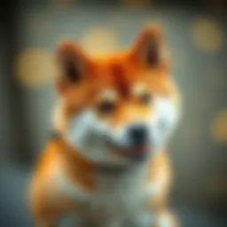 Visual representation of Shiba Inu cryptocurrency logo