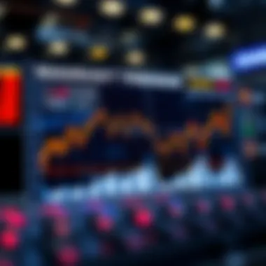 Market Trends and Cryptocurrency Price Fluctuations Market trend analysis chart depicting fluctuations in cryptocurrency prices affecting mining