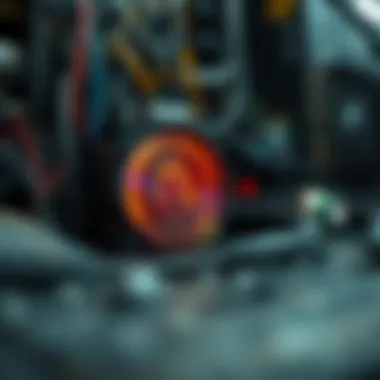 Visual representation of mining difficulty levels impacting profitability