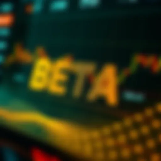 Conceptual representation of beta trading in cryptocurrency