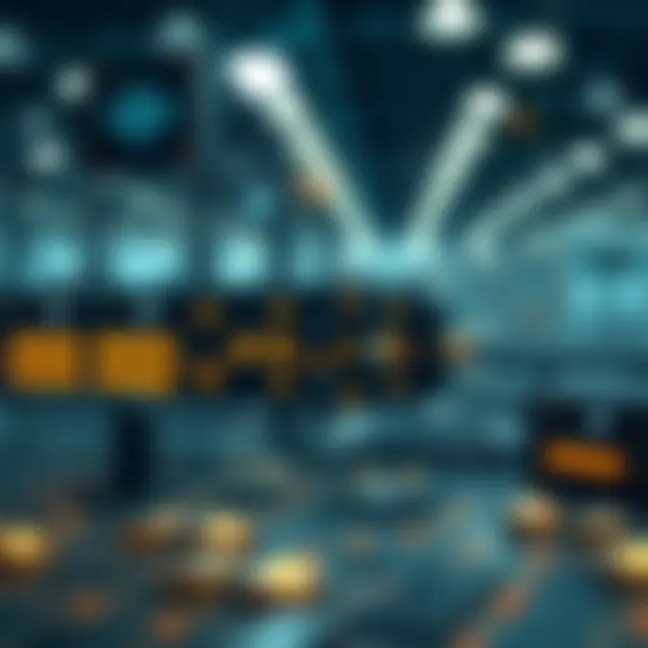 Diagram illustrating data storage solutions in blockchain