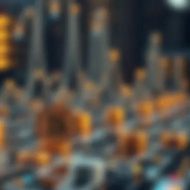 Visual representation of cryptocurrency transaction flow