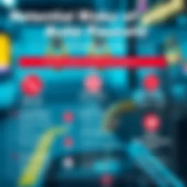 Infographic showing potential risks in using crypto auto faucets