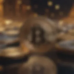 Visual representation of blockchain technology