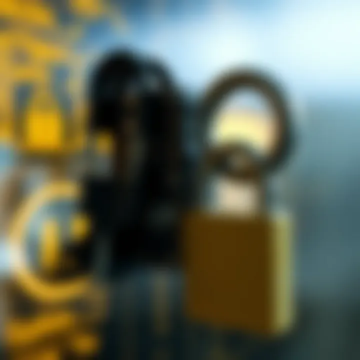 A visual representation of how encryption keys secure data