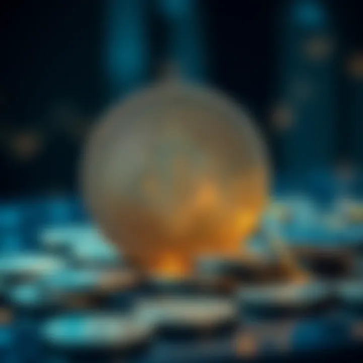 Conceptual representation of digital currency