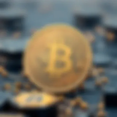 Blockchain Technology in Cryptocurrency Visual representation of blockchain technology