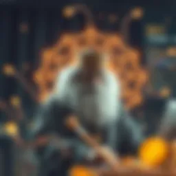 Conceptual depiction of Satoshis in the digital economy