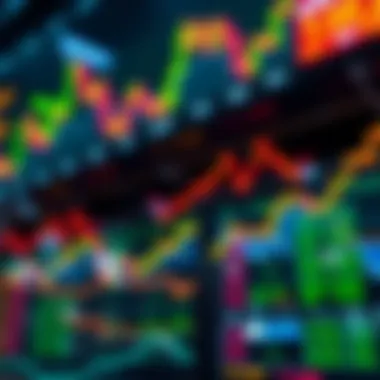 Conceptual illustration of stock market volatility