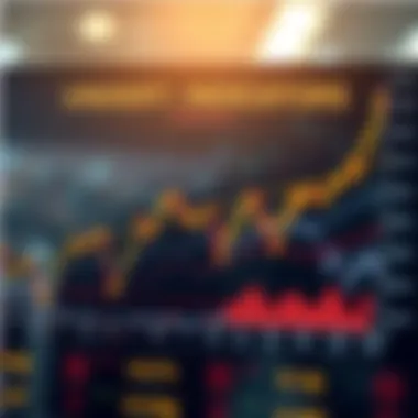 Graph showing economic indicators affecting stocks