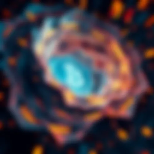 Conceptual depiction of vortex trading in cryptocurrency