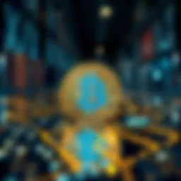 A visual representation of Bitcoin's blockchain technology